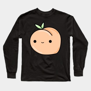 Peachy Kawaii Peach Long Sleeve T-Shirt